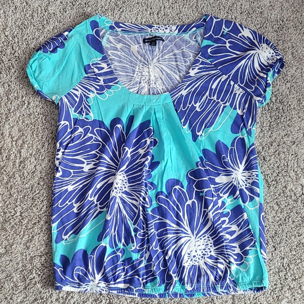 Floral Short Sleeve Top